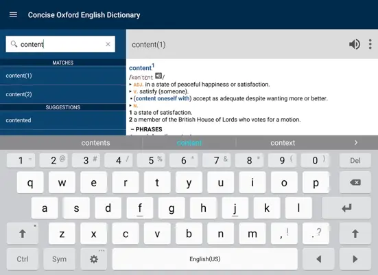 Concise Oxford English Dictionary android App screenshot 4